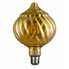 Vintage λάμπα LED Fillament Amber pine G125 E27 6W 2700K dimmable ACA | PINE6WWDIMAM